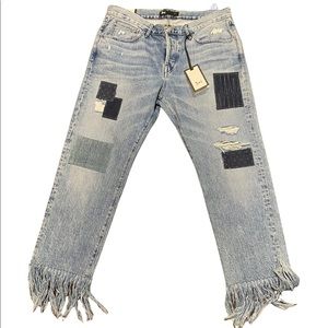 3 x 1 Denim Jeans with Patchwork